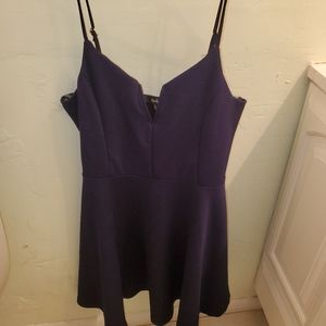 Papaya navy blue short dress